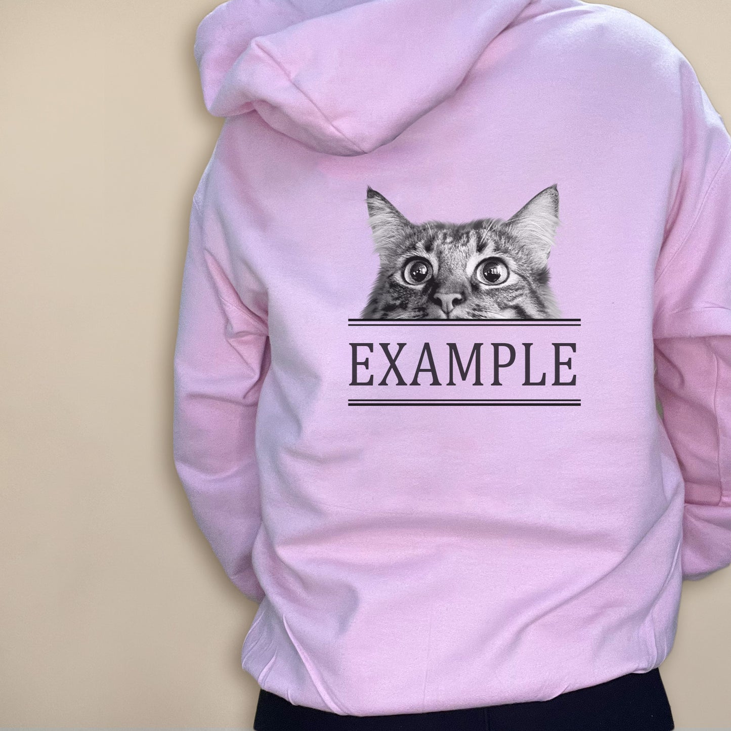 Peeking Pet - Light Pink Unisex Hoodie