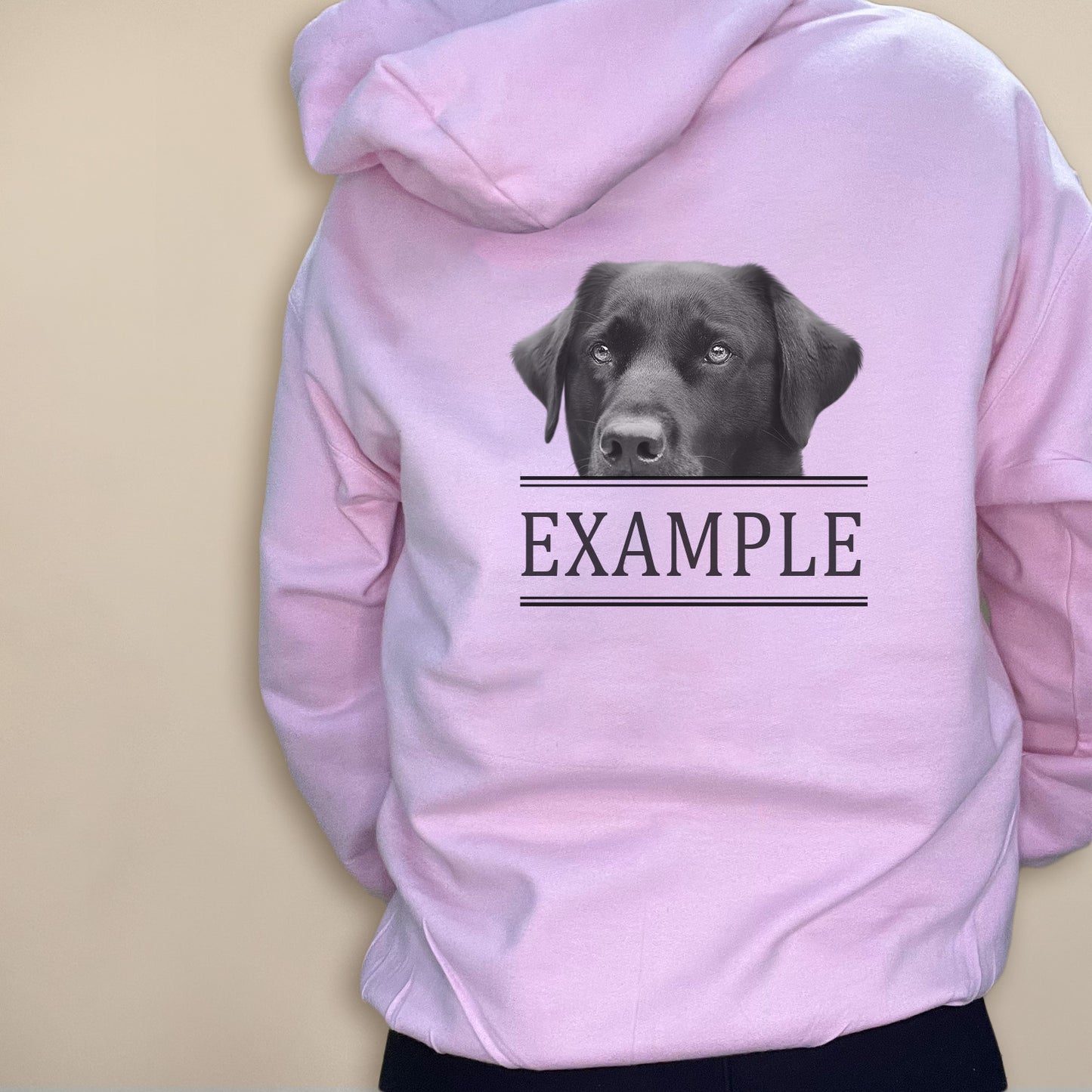 Peeking Pet - Light Pink Unisex Hoodie