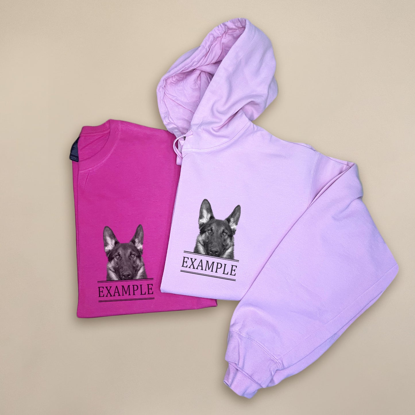 Peeking Pet - Light Pink Unisex Hoodie