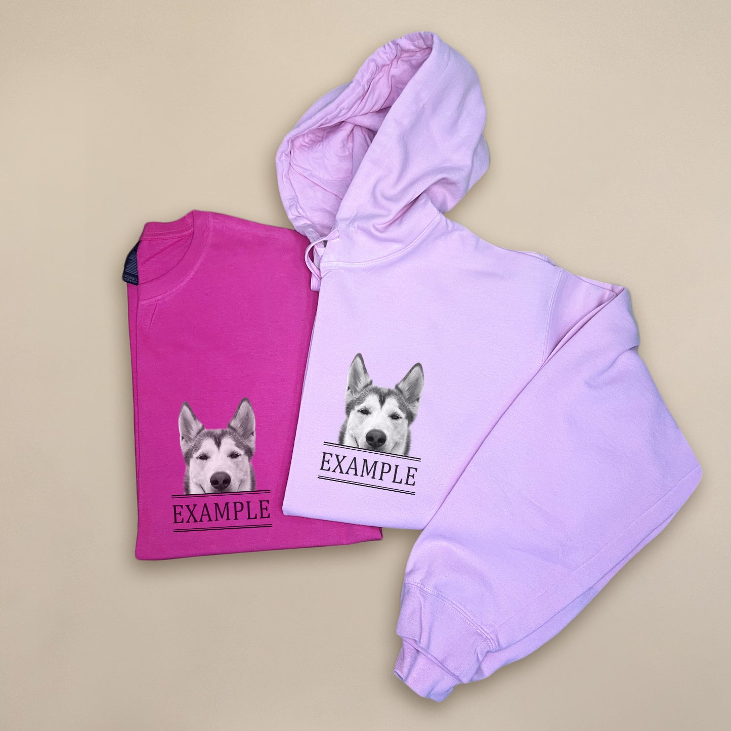 Peeking Pet - Light Pink Unisex Hoodie