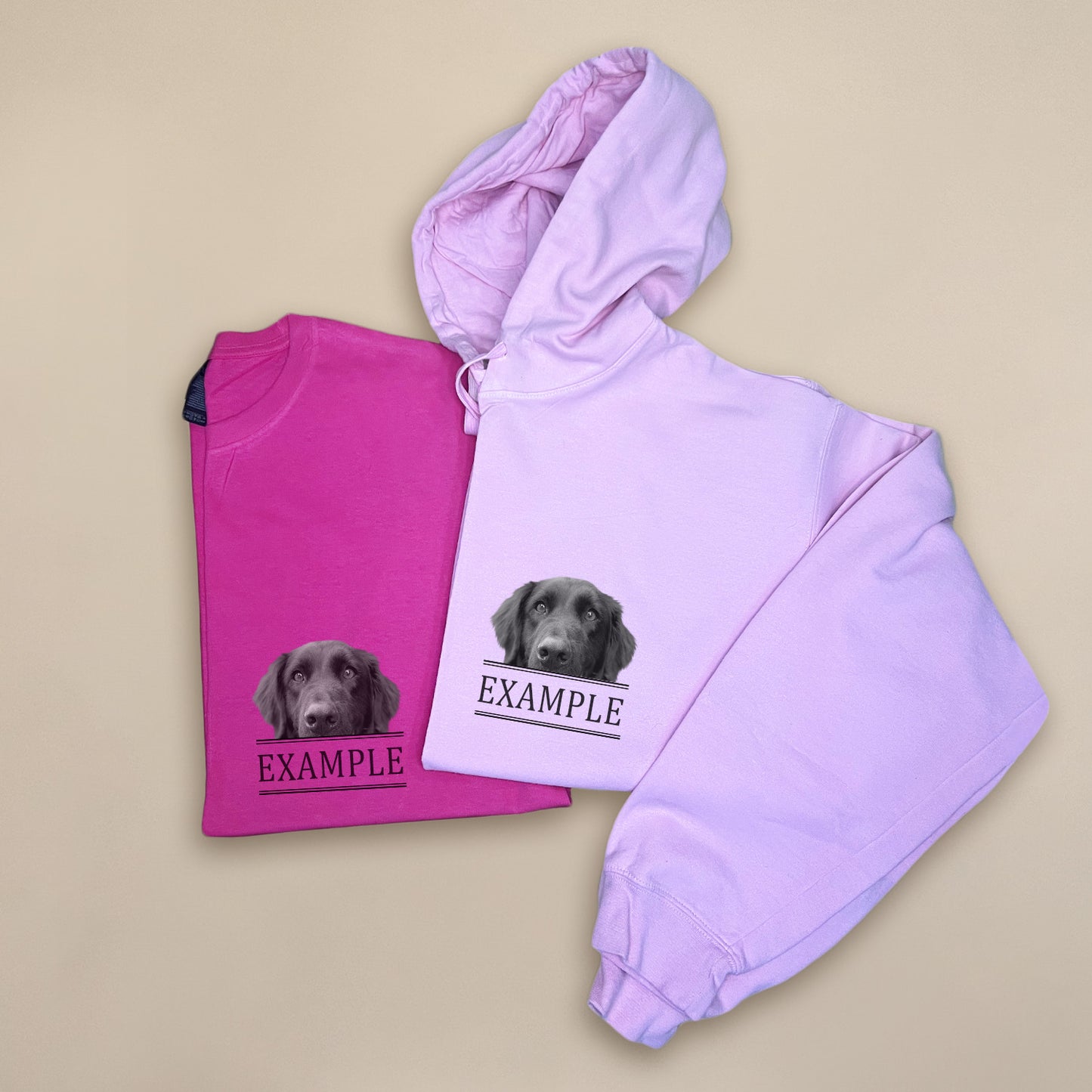 Peeking Pet - Light Pink Unisex Hoodie