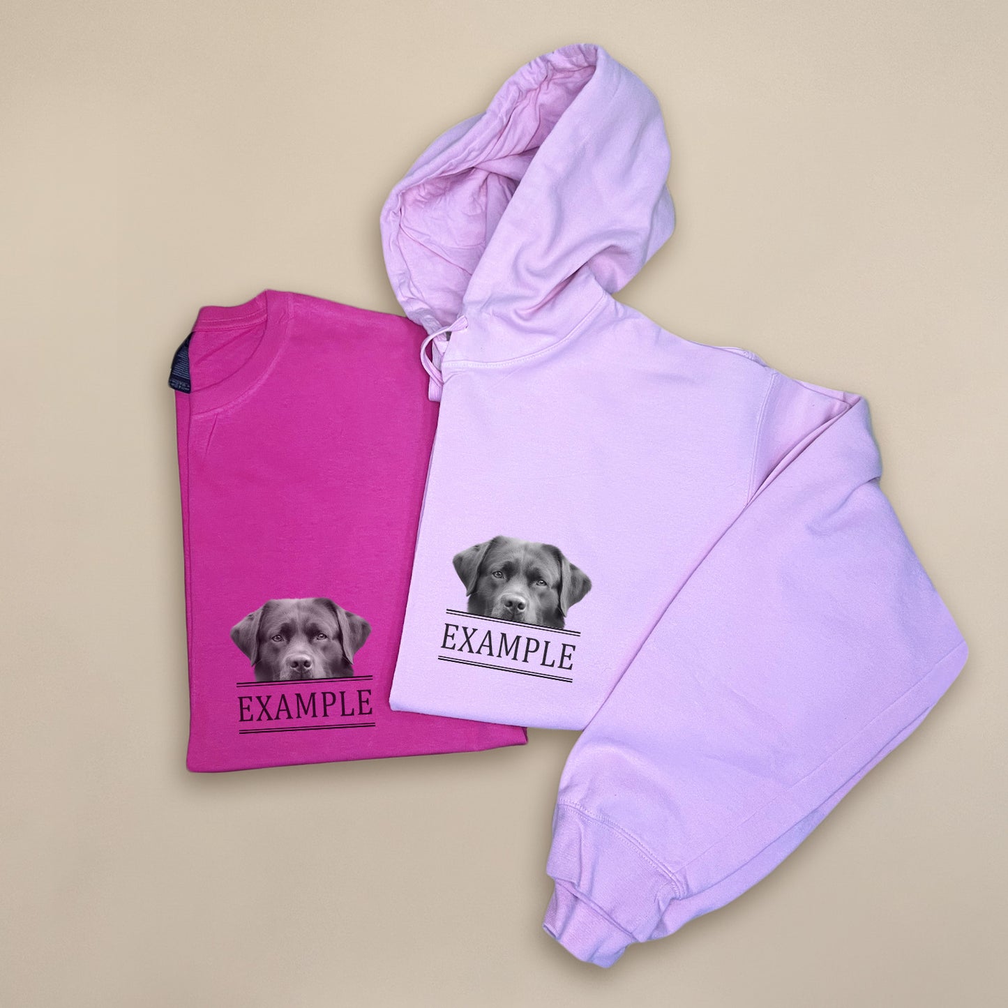 Peeking Pet - Light Pink Unisex Hoodie