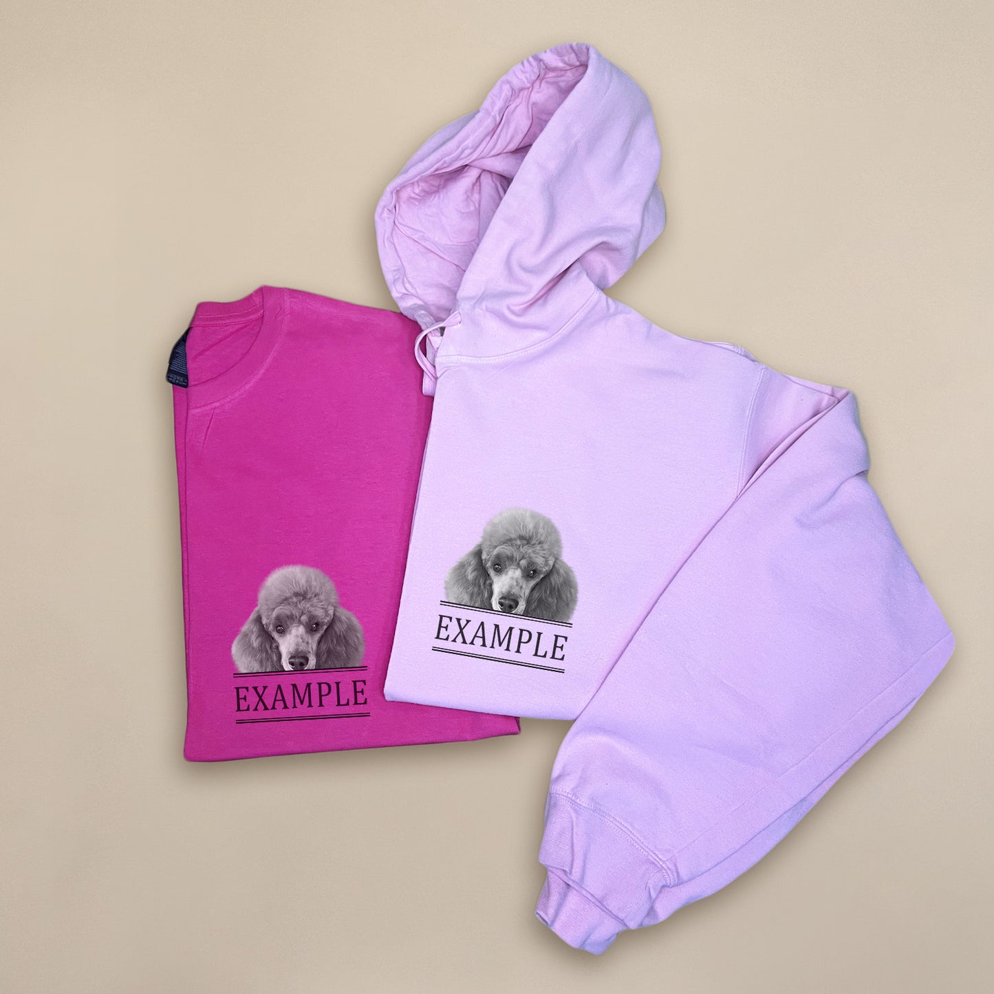 Peeking Pet - Light Pink Unisex Hoodie