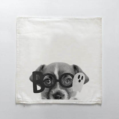 Lil' Boo Peeking Pet Halloween Pillow Cover