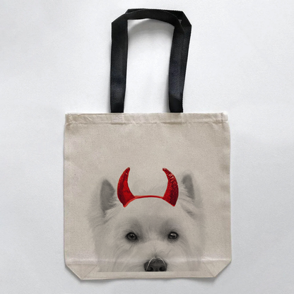 Lil' Devil Peeking Pet Halloween Treat Bags