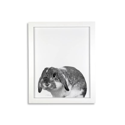 Pet Portrait in White Frame