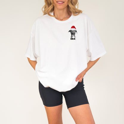 Crew T-Shirt - Left Chest Santa Hat