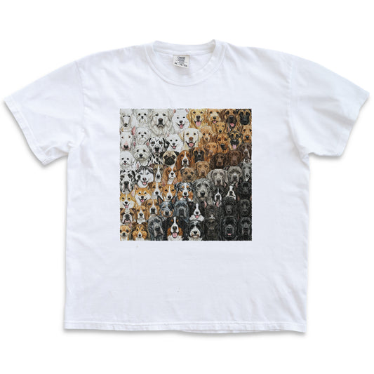 Crew T-Shirt - Dog Gradient