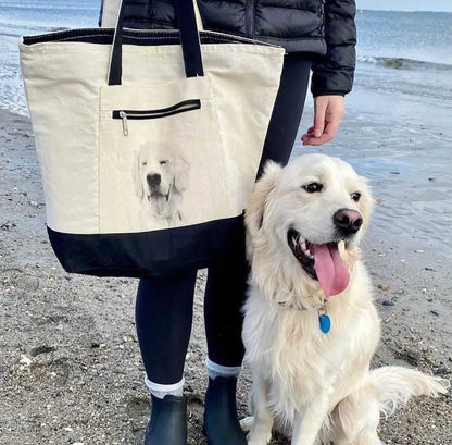 Canvas Zip Tote