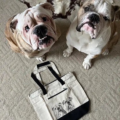 Canvas Zip Tote