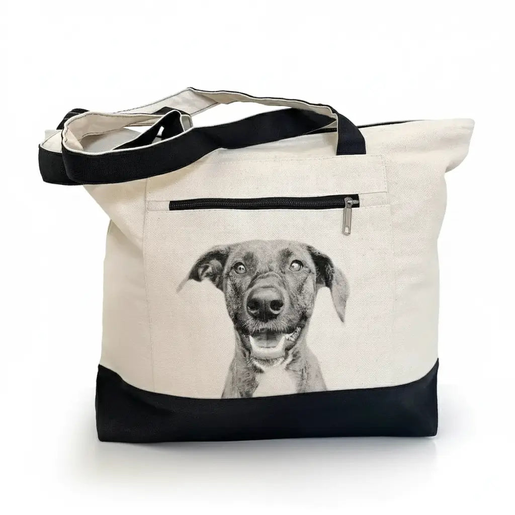 Canvas Zip Tote