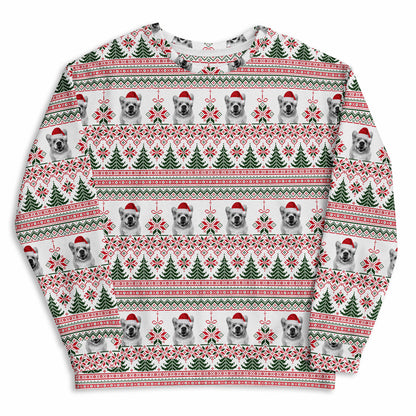 Custom All-Over Print Recycled Ugly Holiday Sweatshirt