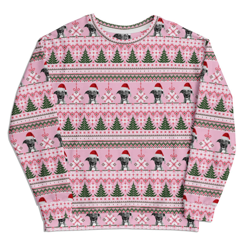 Custom All-Over Print Recycled Ugly Holiday Sweatshirt