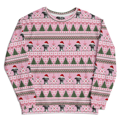 Custom All-Over Print Recycled Ugly Holiday Sweatshirt