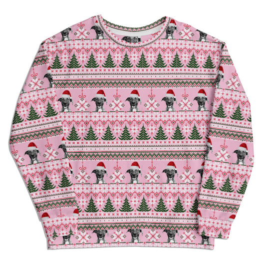 Custom All-Over Print Recycled Ugly Holiday Sweatshirt
