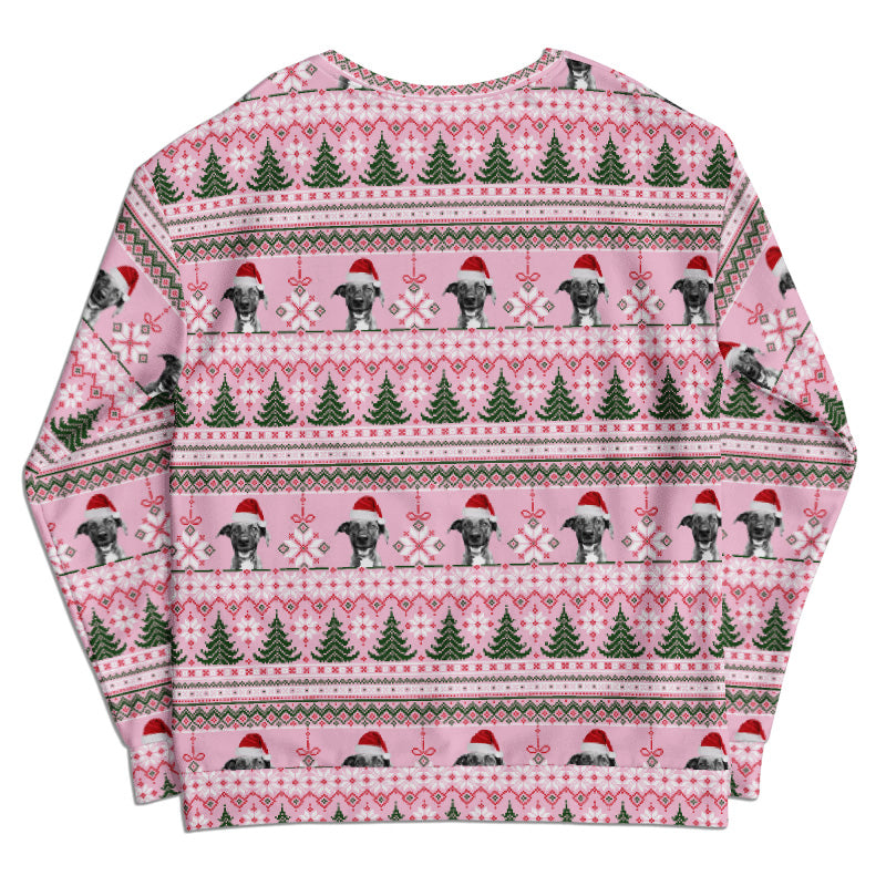 Custom All-Over Print Recycled Ugly Holiday Sweatshirt