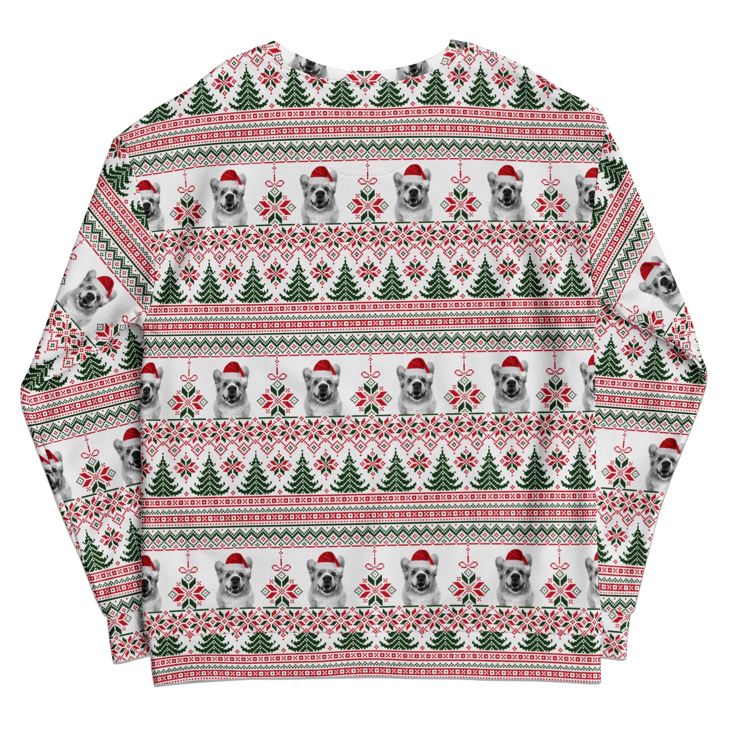 Custom All-Over Print Recycled Ugly Holiday Sweatshirt