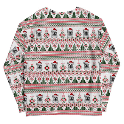 Custom All-Over Print Recycled Ugly Holiday Sweatshirt