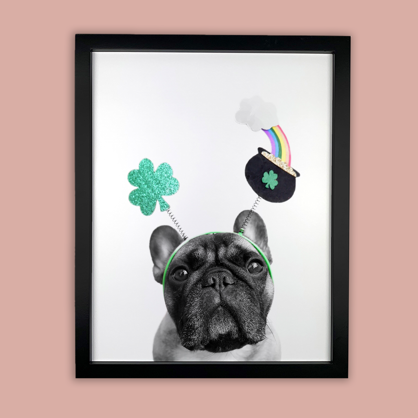 @archerthefrenchie.to - Black Framed Print