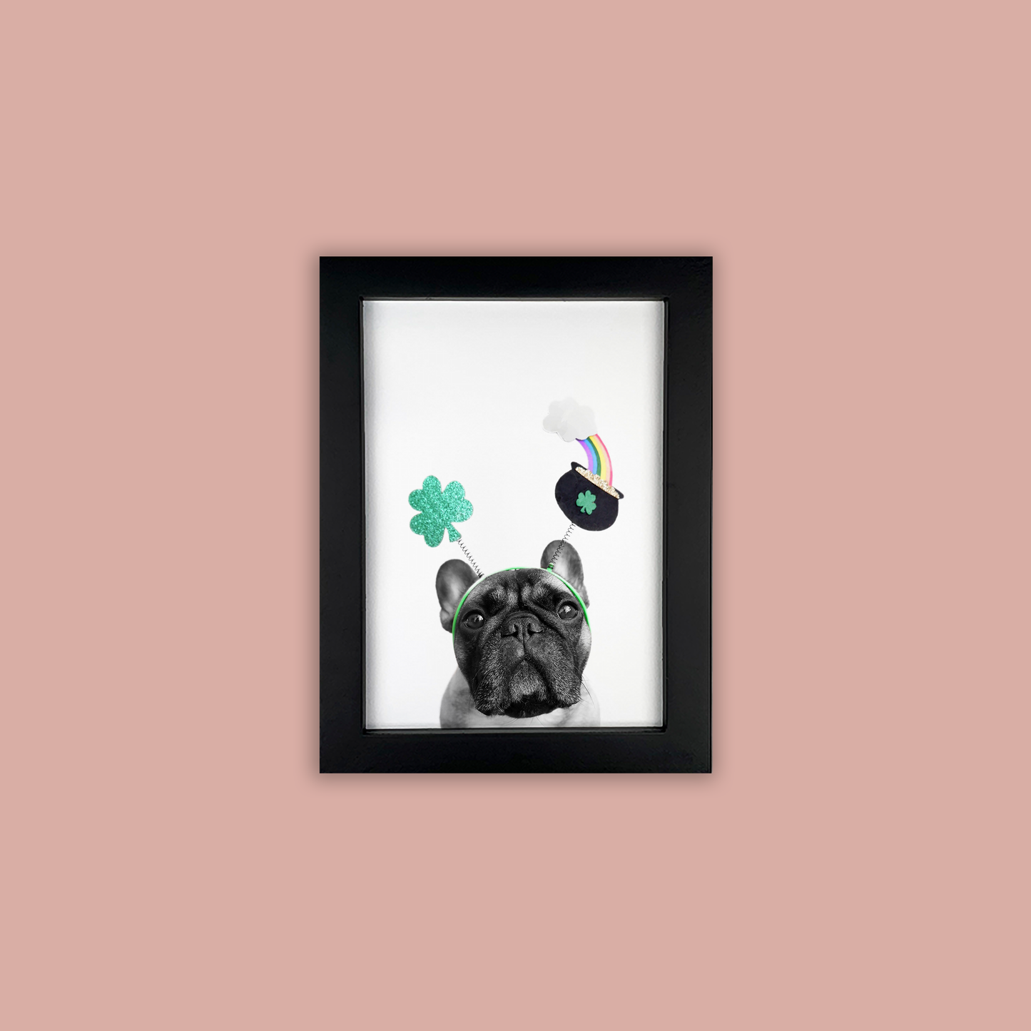 @archerthefrenchie.to - Black Framed Print