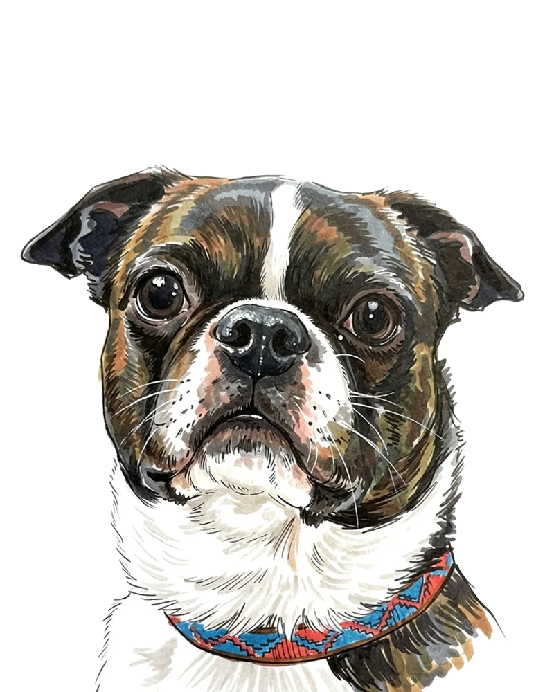 A finished Marker Perkie Print