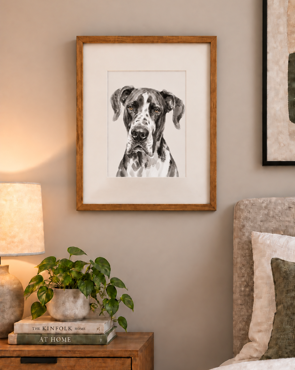 Custom Great Dane portrait from photo