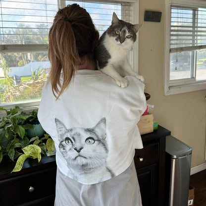 Cropped Crew Sweatshirt - Large Back Graphic