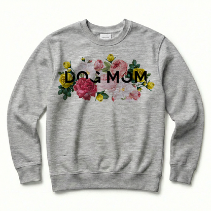 Floral Pet Mom Crew Sweatshirt
