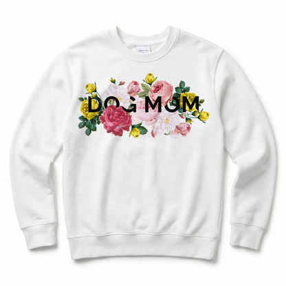 Floral Pet Mom Crew Sweatshirt