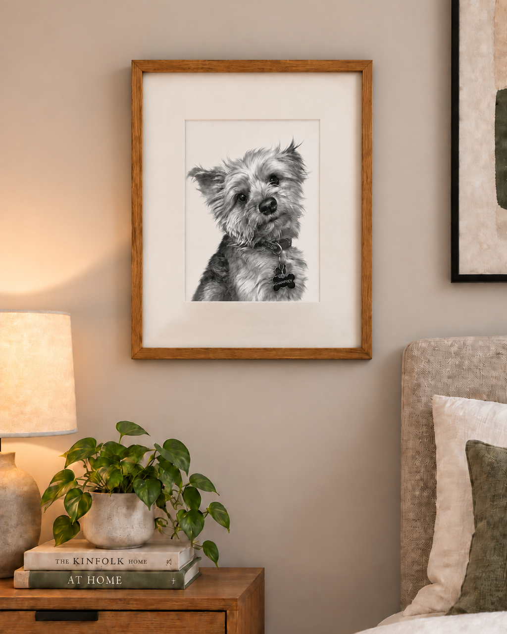 Custom Yorkie portrait from photo - Yorkshire Terrier