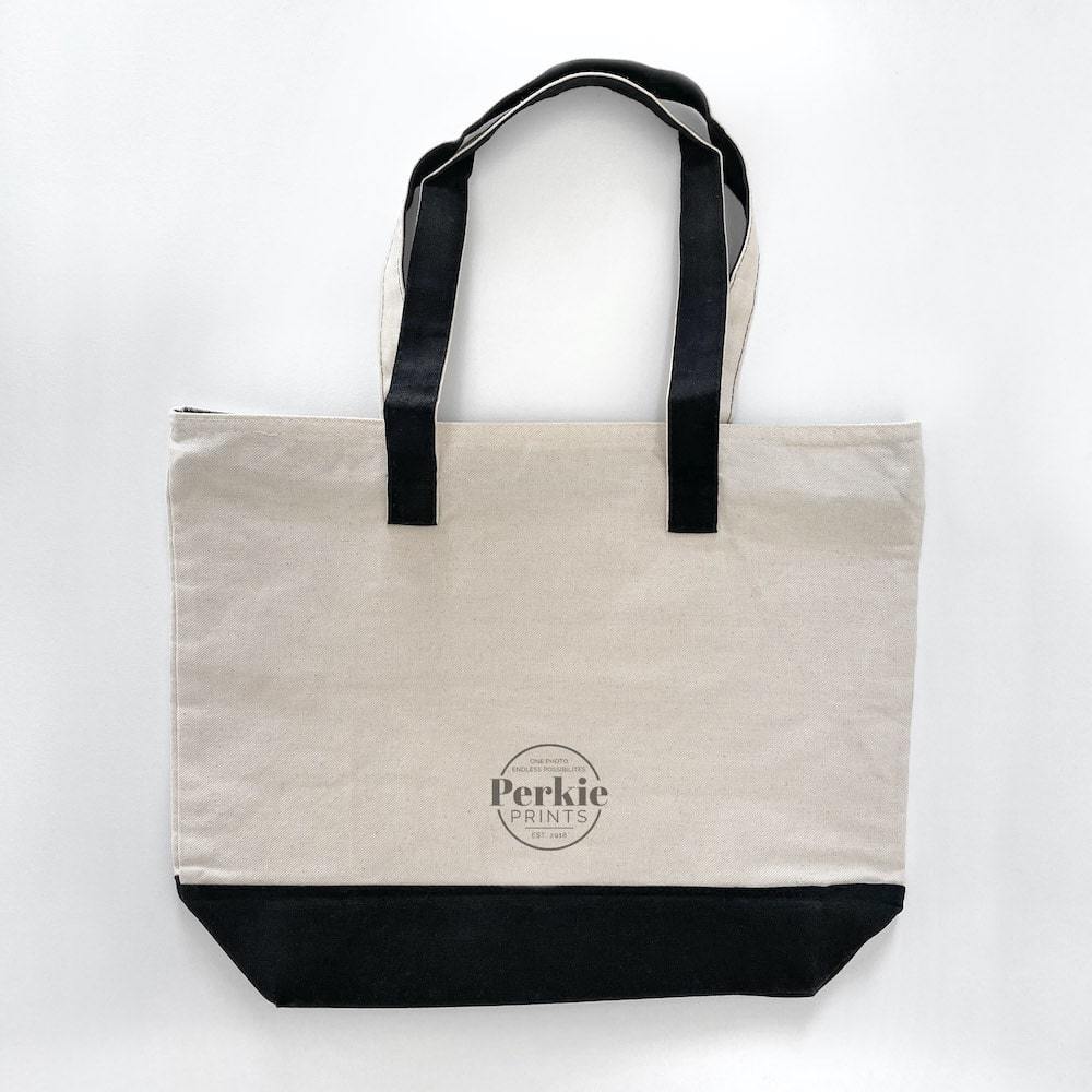 Canvas Large Tote Bag Canvas Tote Bag With Zipper Canvas 